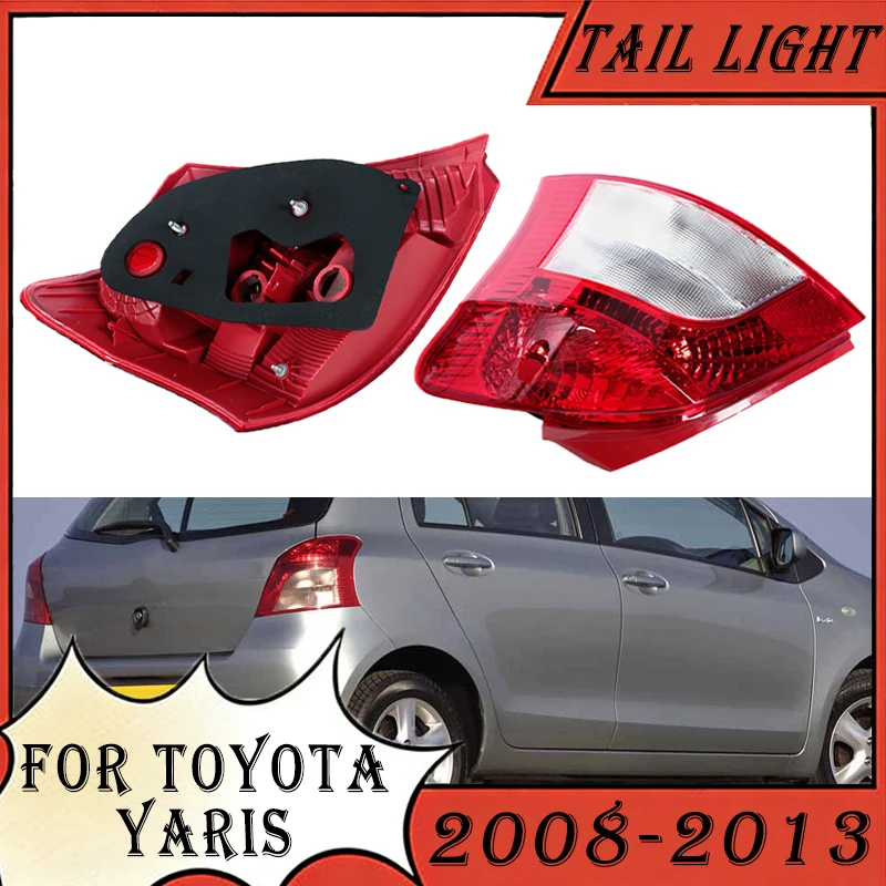 

Car Rear Tail Light For Toyota Yaris 2008 2009 2010 2011 2012 2013 Taillight Signal Brake Light Stop Lamp Without Bulbs