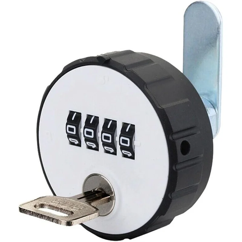 Password Keys 20Mm Digital Resettable Round Padlock Drawer Door Anti-Theft Combination Cabinet Cam Lock 4-B51B