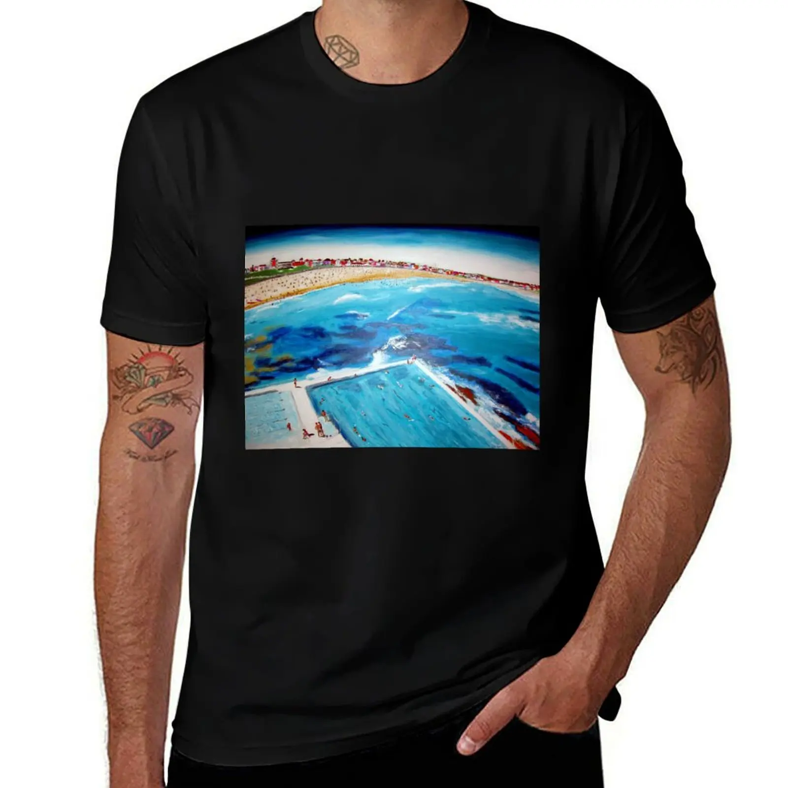 Bondi Icebergs T-Shirt UV Protection Outdoor Tee Shirt T-Shirt