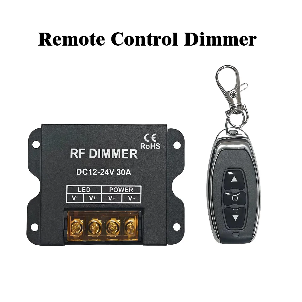 DC12-24V LED Dimmer RF Touch Wireless Remote Dimmer, Suitable for 5050 LED Strip Dimming
