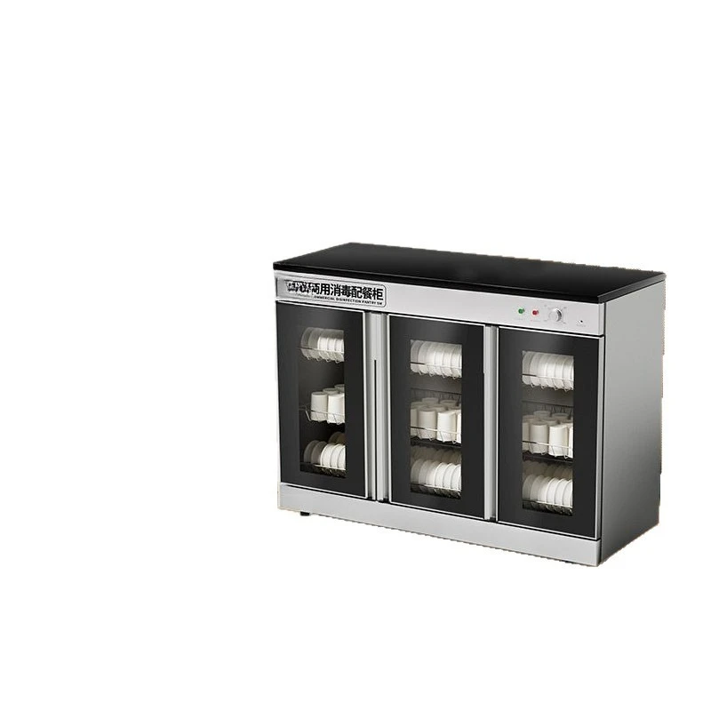 

Multifunctional marble countertop seasoning cabinet, double door rectangular disinfection cabinet