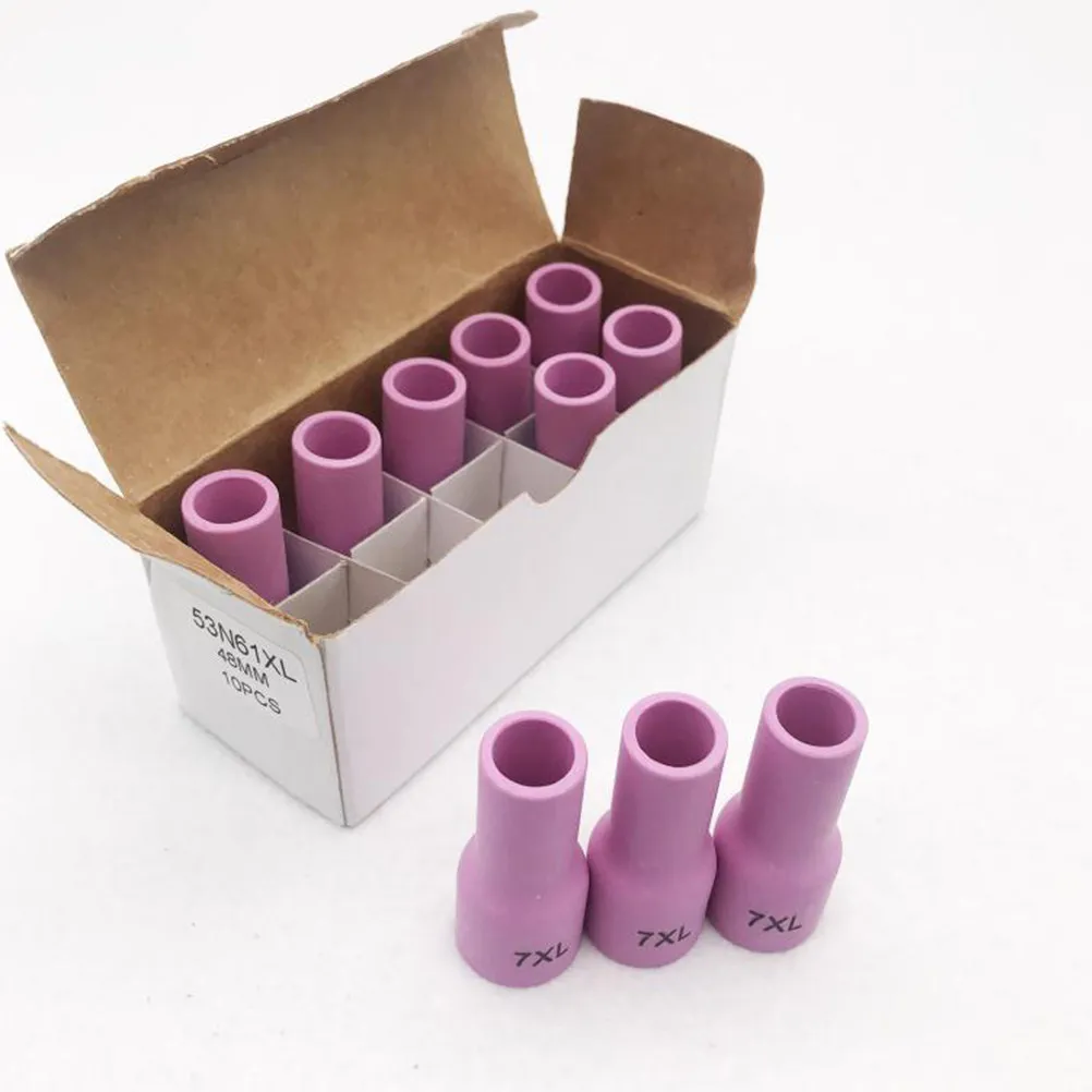 

10 шт. керамических защитных колпачков для сопел аргонодуговой сварки TIG, совместимые с горелками серий 53N61XL, 45V, 17CB20G, 17GL