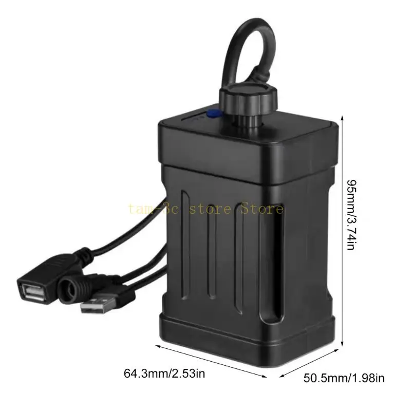 Compact Battery Enclosure Portable 21700 Battery Chamber 21700 Battery Repository for Bicycles Lighting & Charging D0UA