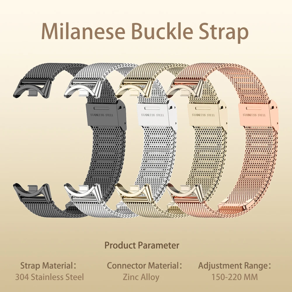 Strap for Mi Band 10 9 8 Watch Band for Mi Band 9 Metal Wristband For Mi Band 8 Bracelet Mi Band 8 Wrist Strap Breathable