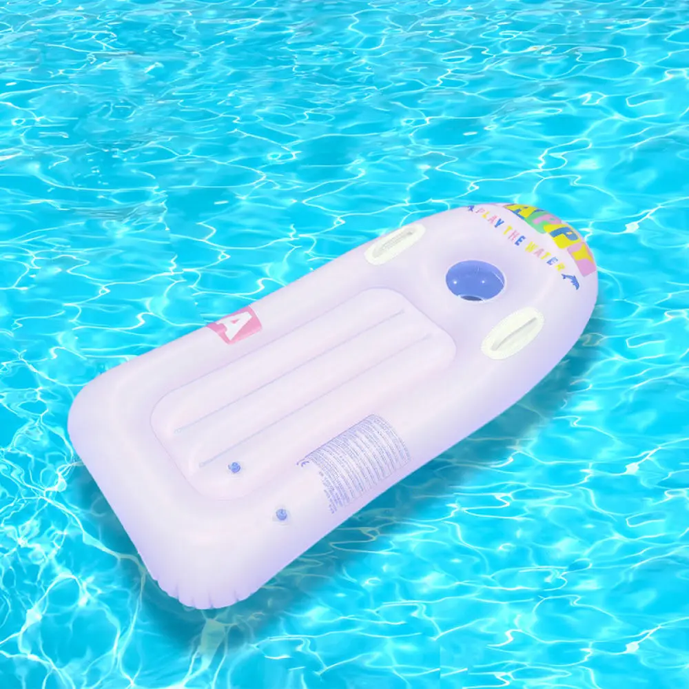 Portable Inflatable Surf Board For Children Thick PVC Swimming Pool Float Water Sports Beach Floating Mat Handles