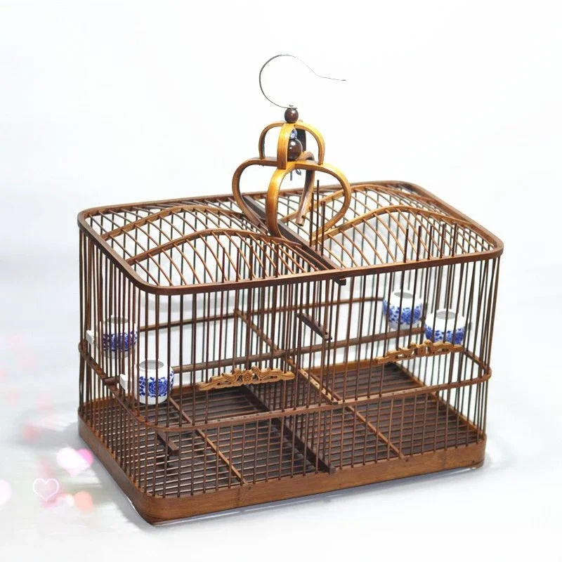 Aviary Bird Cage House Small Shelter Breeding Bird Cages Lovebird Pigeons Quail Feeder Protector Jaula Accesorios Habitat Decors