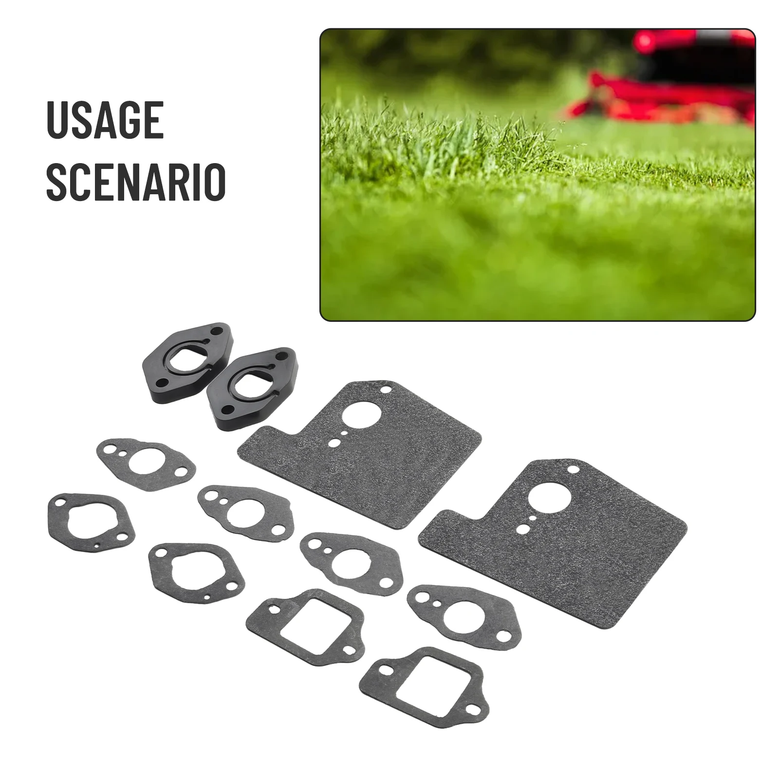 12pcs Carburetor Gasket Insulator Gasket 16211-ZL8-000 For Honda GCV190 GSV190 GCV160A Engine Lawn Mower Parts