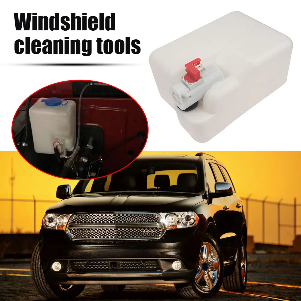 1.5L Universal Car Windshield Washer Bottle 12V Windscreen Washer Pump Fluid Tank Reservoir Nozzle Sprayer Kit Car Accessories