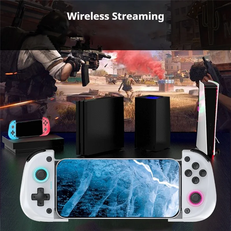

【NEW】X5mini Wireless Mobile Phone Gaming Controller With Cooling Fan Bluetooth Stretchable Gamepad For Android/Ios/Steam/PC