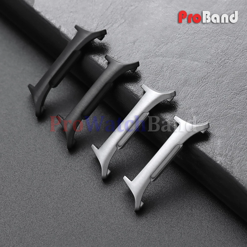 For Samsung Galaxy Watch 7 Ultra 47mm Metal Adapter Connectors End Link 20mm 22mm 24mm Watch Band Strap Stainless Steel Adapter