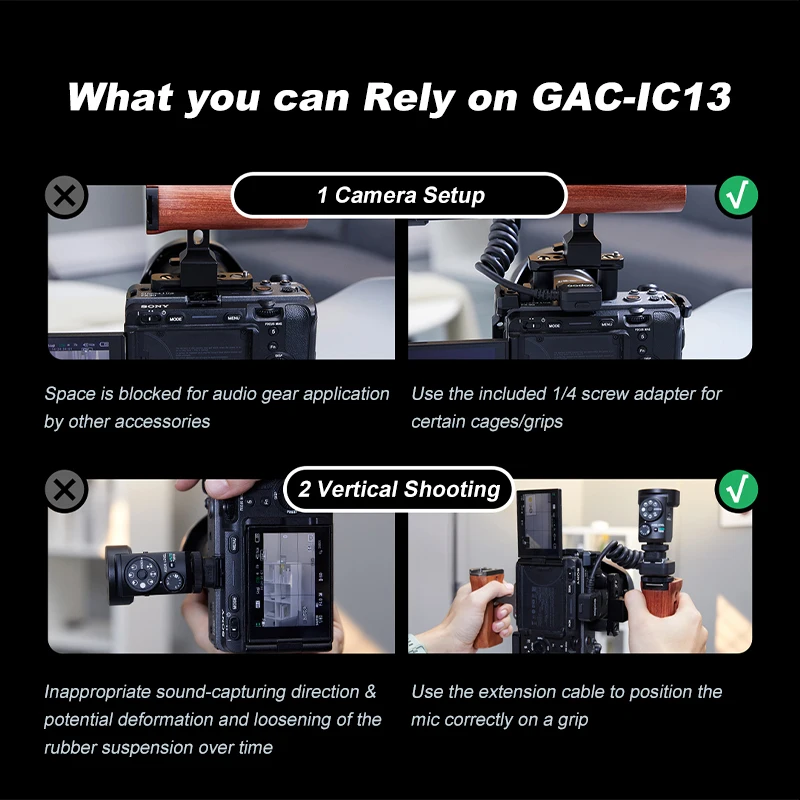 Godox GAC-IC13 /IC4 소니 MI 핫슈 마이크용 오디오 어댑터 연장 케이블 ECM XLR-k3m 어댑터 디지털 아날로그용