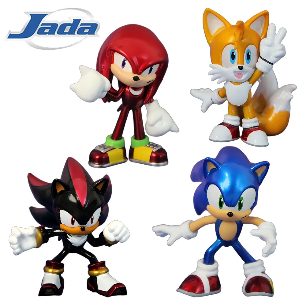 

Genuine JADA Sonic The Hedgehog 2.5-Inch Metal Action Figure Ornaments Knuckles Tails Shadow Characters Desktop Decor for Boys