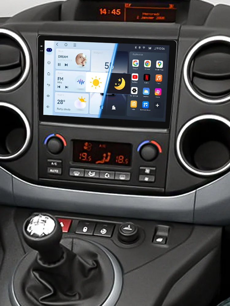 JIUYIN Voor Citroen Berlingo B9 Peugeot Partner 2008-2019 Auto Radio Multimedia Navigatie 2din Android Autoradio CarPlay Stereo - afbeelding 2