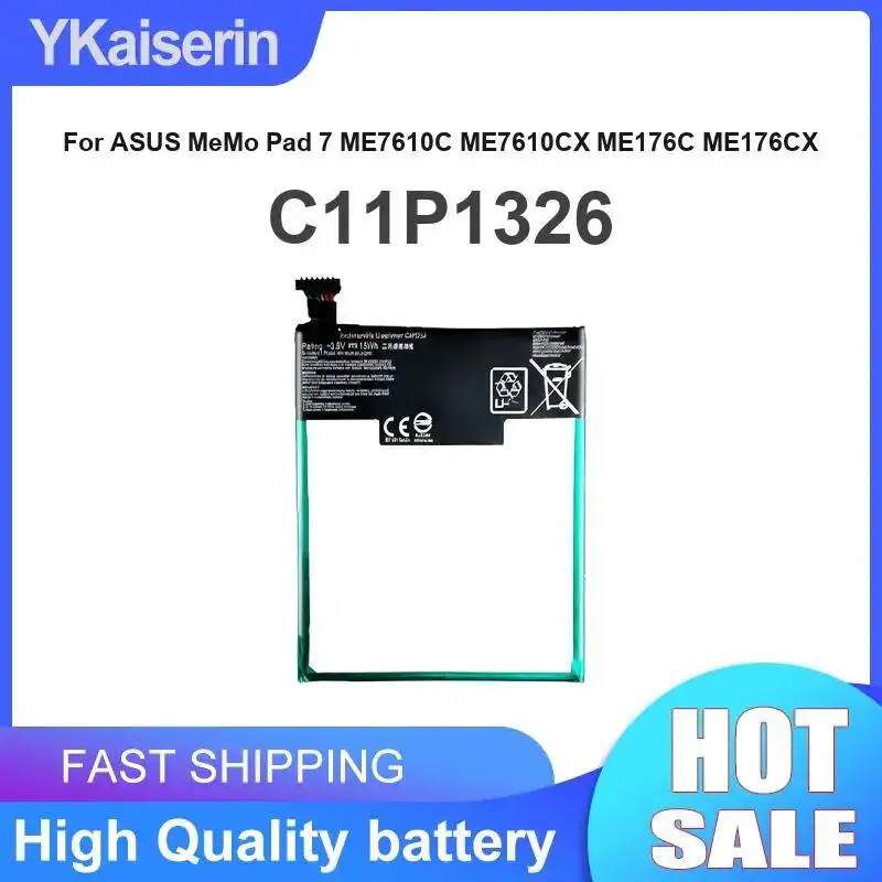 C11P1326 For Asus Memo Pad 7 ME7610C ME7610CX ME176C ME176CX 3910mAh Tablet Battery Reliable Power