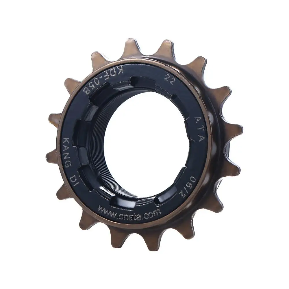 Steel Monolithic Flywheel Cycling Parts Fixed Gear Bicycle Single Speed Cog 1/2" X 1/8" Freewheel Sprocket Bicycle Freewheel view 3