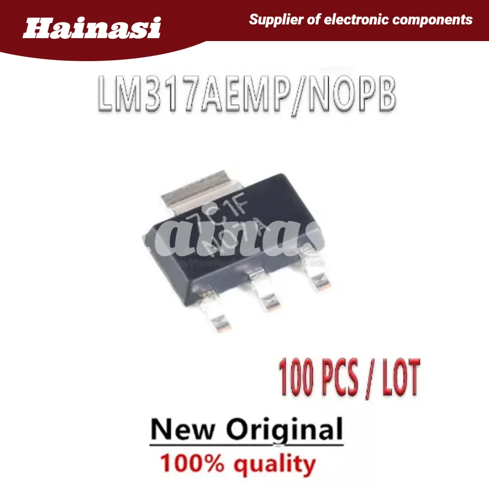 

（100pcs）100% quality LM317AEMP/NOPB SOT-223 precision 1% adjustable regulator chip