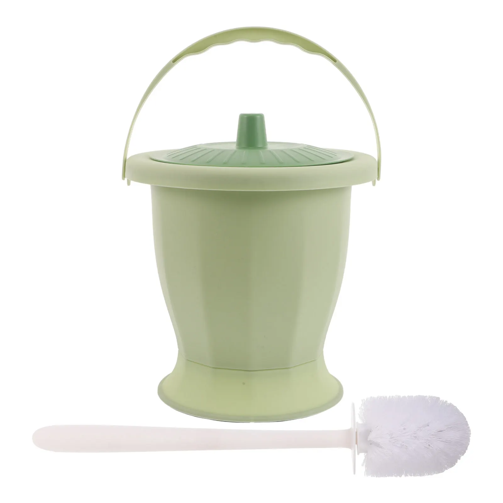 

1Set Travel Urinal Bottle - Portable Toilet Bucket with Cleaning Brush - Unisex Pee Container for Car Hospital Bedroom Use
