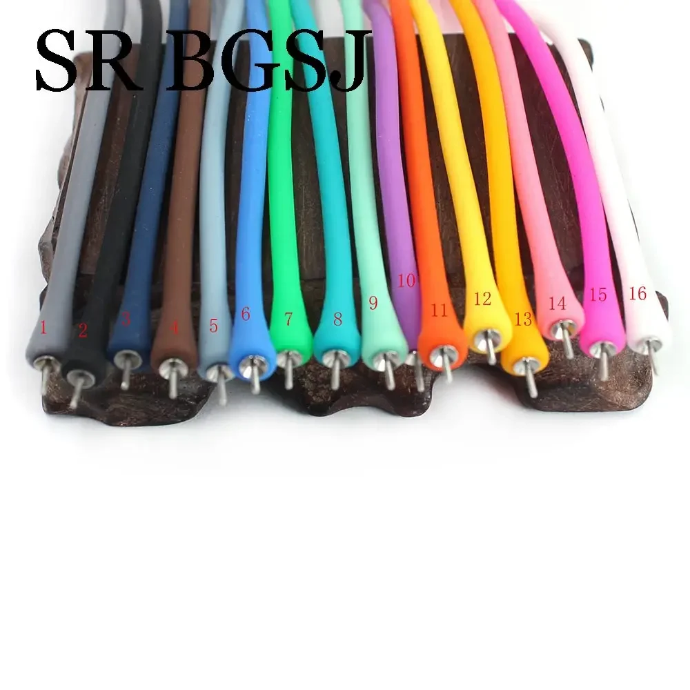 4 Pcs Fashion Making Jewelry DIY Silicone Rubber Cord Stretch Wire Stud Pin For Bracelet  7inch