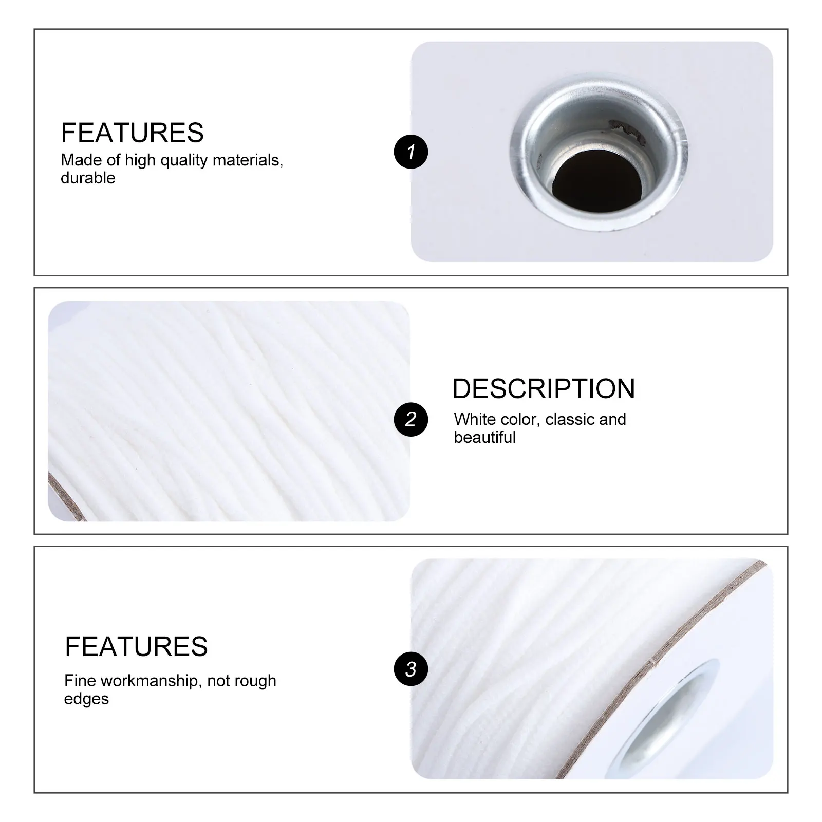 

Ear Belt Elastic Band Polyester Stretch White DIY Projects Household Crafts Sewing Accessories Packaging Straps Long Lasting