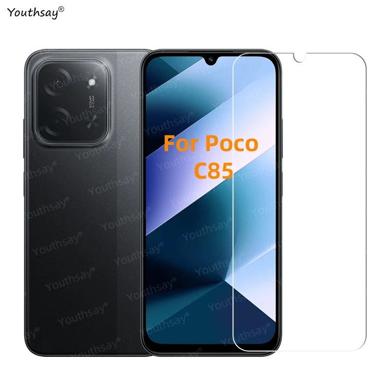 6in1 Volle Gule Glas Für Xiaomi Poco C85 Gehärtetem Glas Poco C85 Screen Protector Schutz Telefon Kamera Objektiv Film Poco c85 – Detail 4