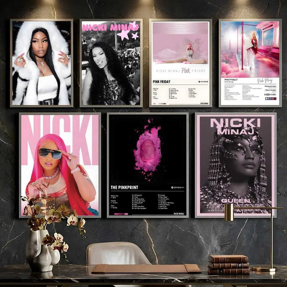 Pôster do popular rapper e cantora n-nicki minaj --HD-- Decoração de parede universal autoadesiva à prova d'água de alta resistência