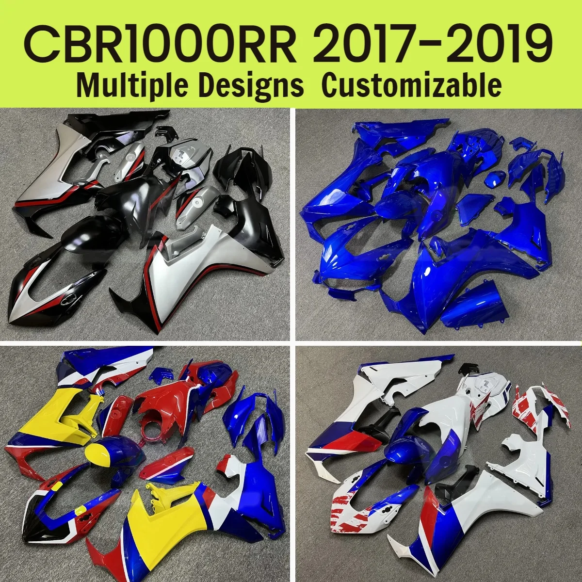 

CBR 1000RR 2017 2018 2019 Бесплатные обтекатели на заказ для Honda CBR1000RR 17 18 19 пластиковый комплект обтекателей для мотоцикла