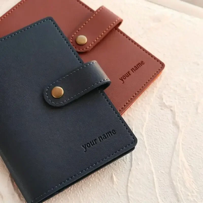 Customized Handmade Name Passport Holder Personalized Classical Custom Letters Passport Cover with Card Slot Hot Festival Gift