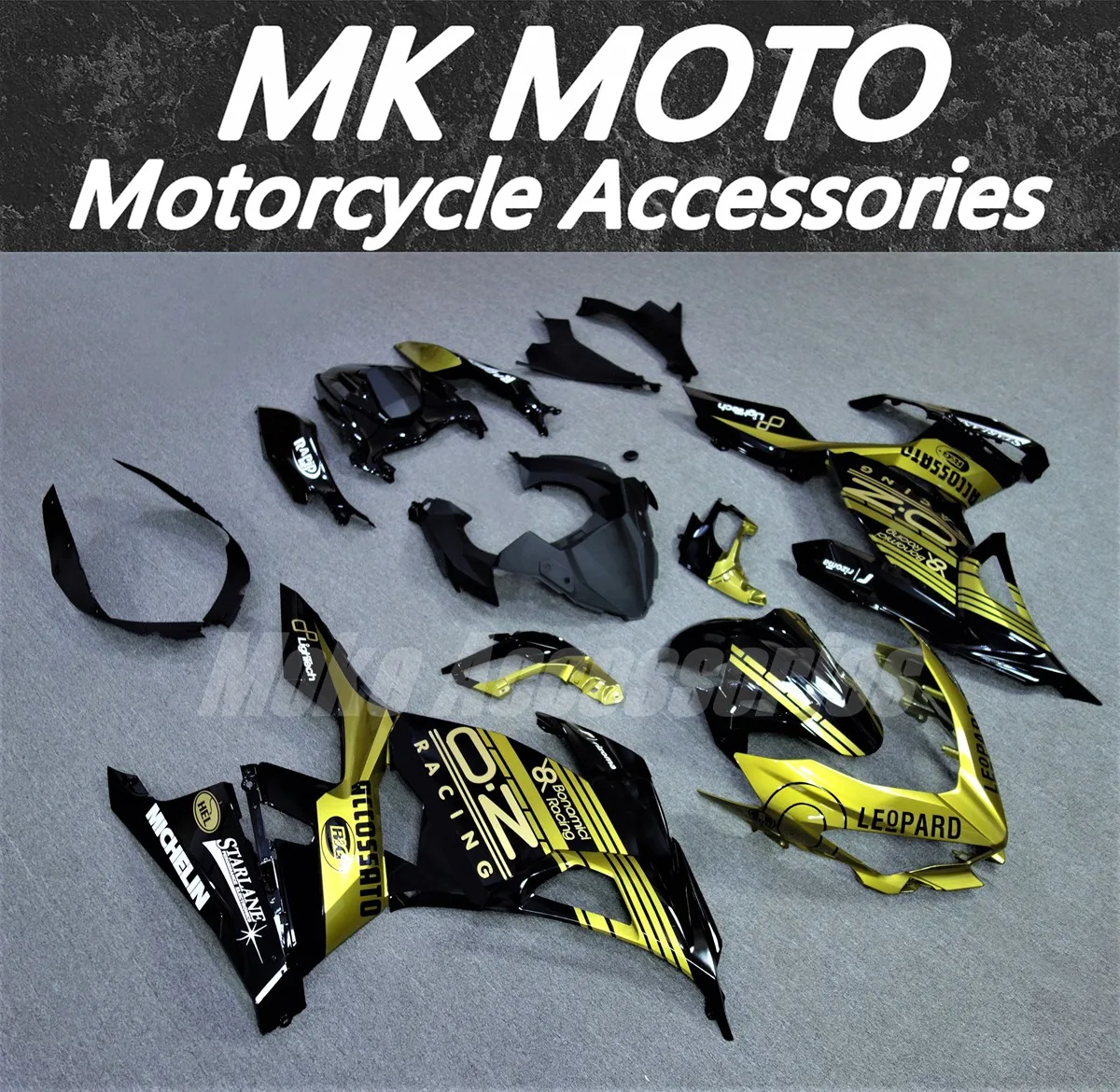 Motorcycle Fairings Kit Fit For Ninja 400 2018 2019 2020 2021 2022 2023 Bodywork Set High Quality Injection Gold Black