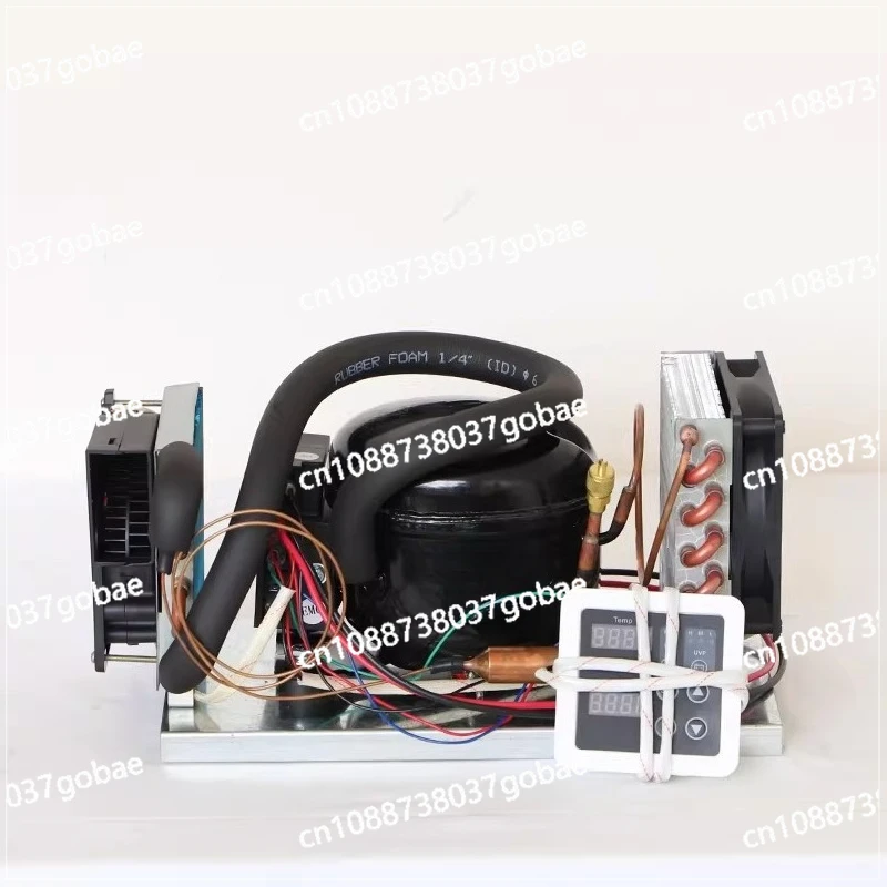 DC12V 24V compressor condenser BD25HC car refrigerator freezer marine refrigerator air-cooled refrigeration unit