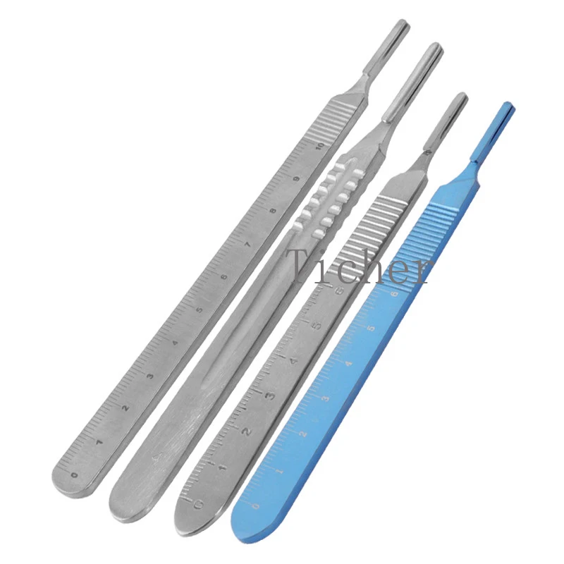 Beauty Stainless Steel Scalpel Handle Ophthalmic Blade 3/4 Handle 11th 23rd Knife Holder