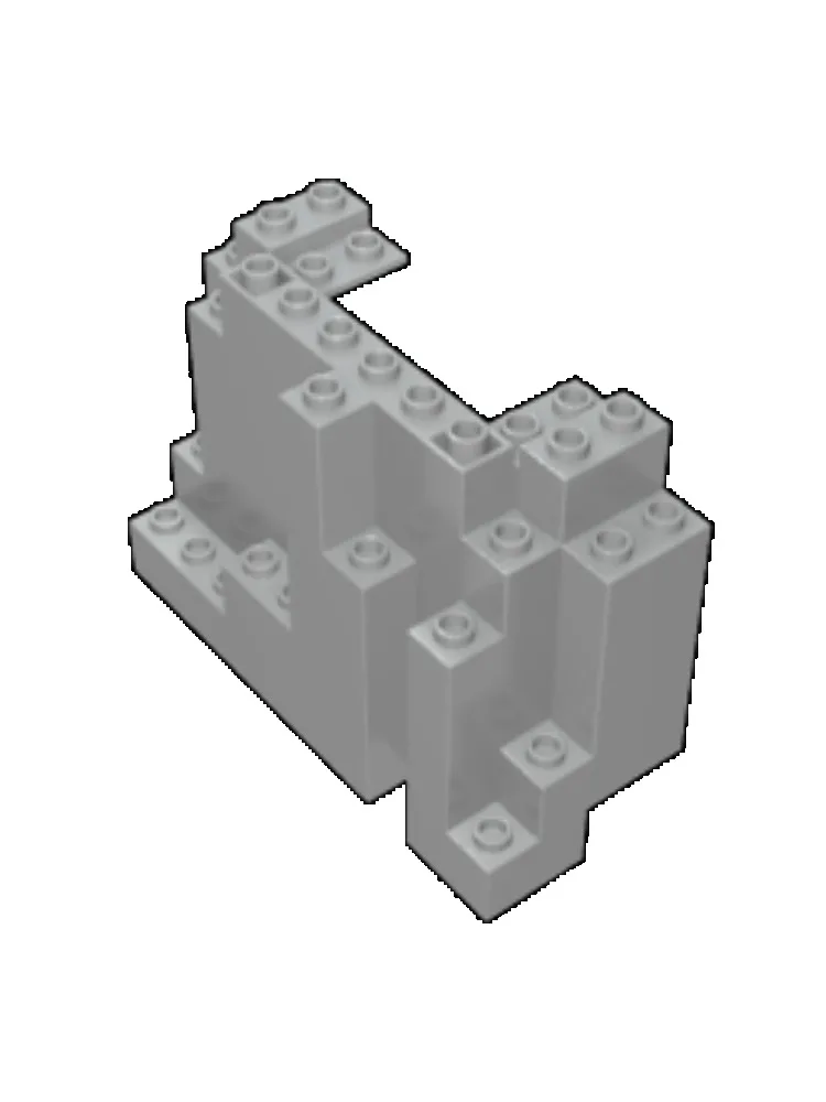 Gobricks GDS-90270 Rock Panel 4 x 10 x 6 Rectangular (BURP) compatible with lego 6082 children's DIY Building Blocks Technical