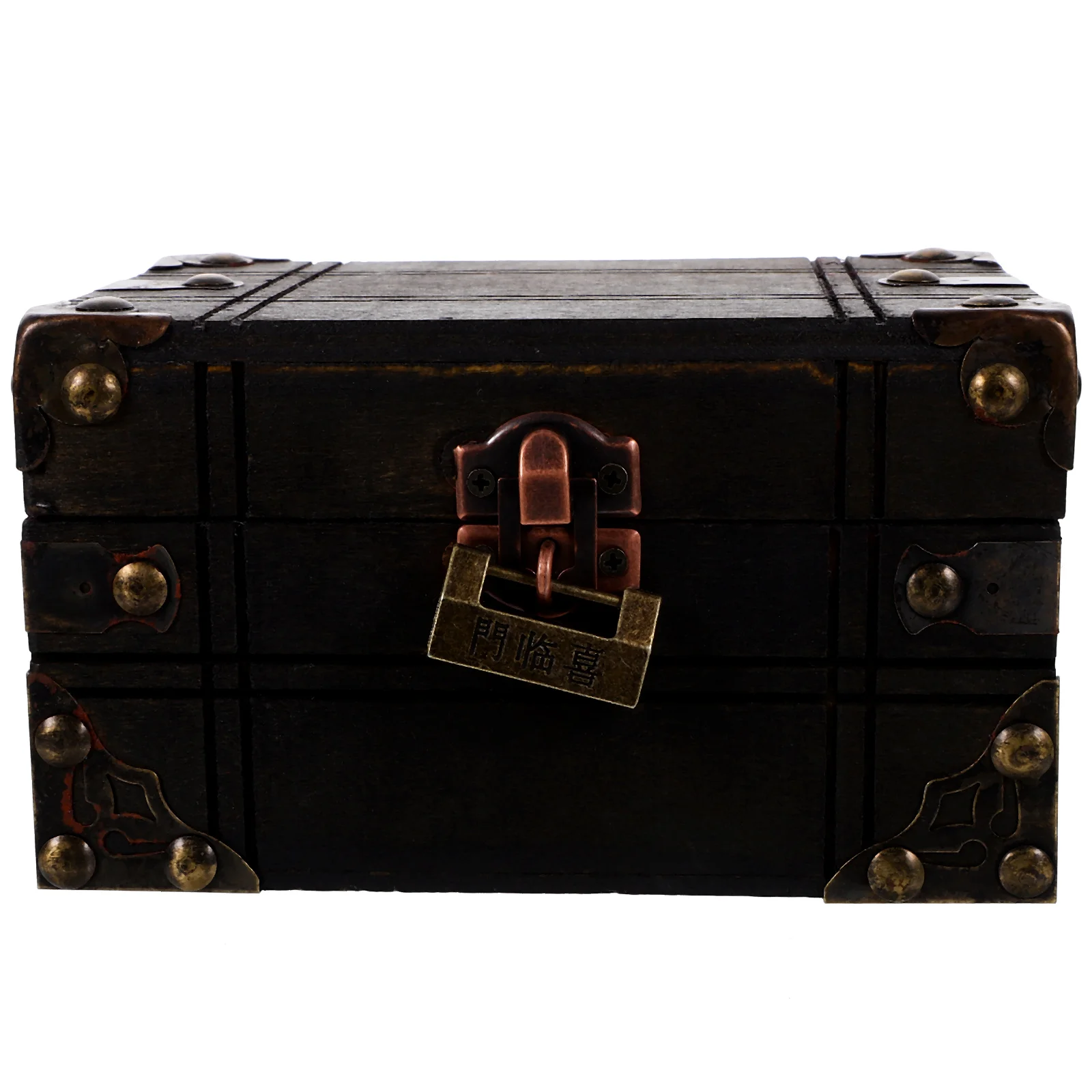 Vintage กล่องเก็บกล่องถ่ายภาพผู้ถือเครื่องประดับไม้ Prop Treasure กรณีร้านขายของชํา