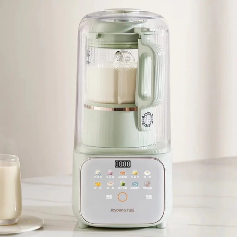 220V Household Automatic Soybean Milk Machine Low-Speed Grinder Baby Food Maker with Noise Reduction Design Kitchen Appliances