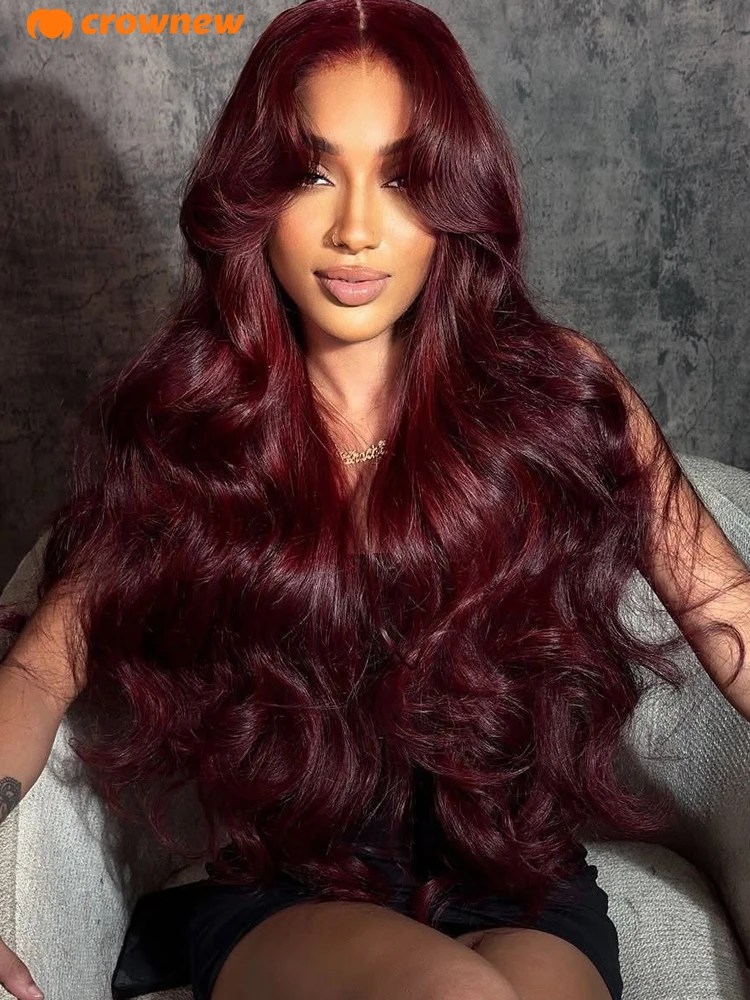 

Парики из натуральных волос объемной волны 99J Hd Lace Frontal 13X4 Парик из натуральных волос 350 Парик из натуральных волос с имбирем Предварительно выщипанный парик из 200% красных человеческих волос