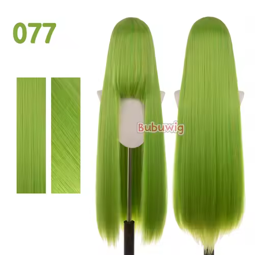Bubuwig Synthetic Hair 100cm Long Straight Pure Color Cosplay Wigs Over 100 Colors Black White Red Blue Brown Wig Heat Resistant - Image 43