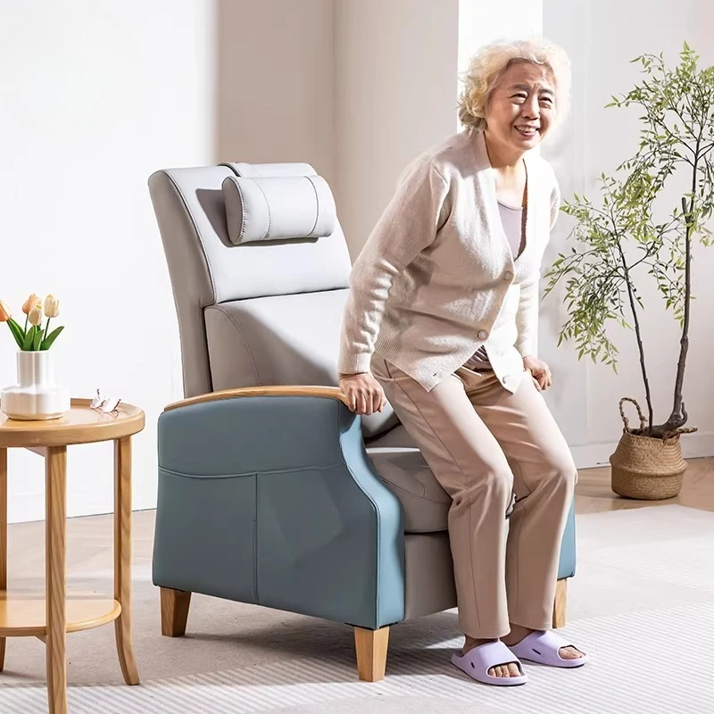 The sofa chair for the elderly is sedentary, comfortable and not tired, and the high position has armrests.