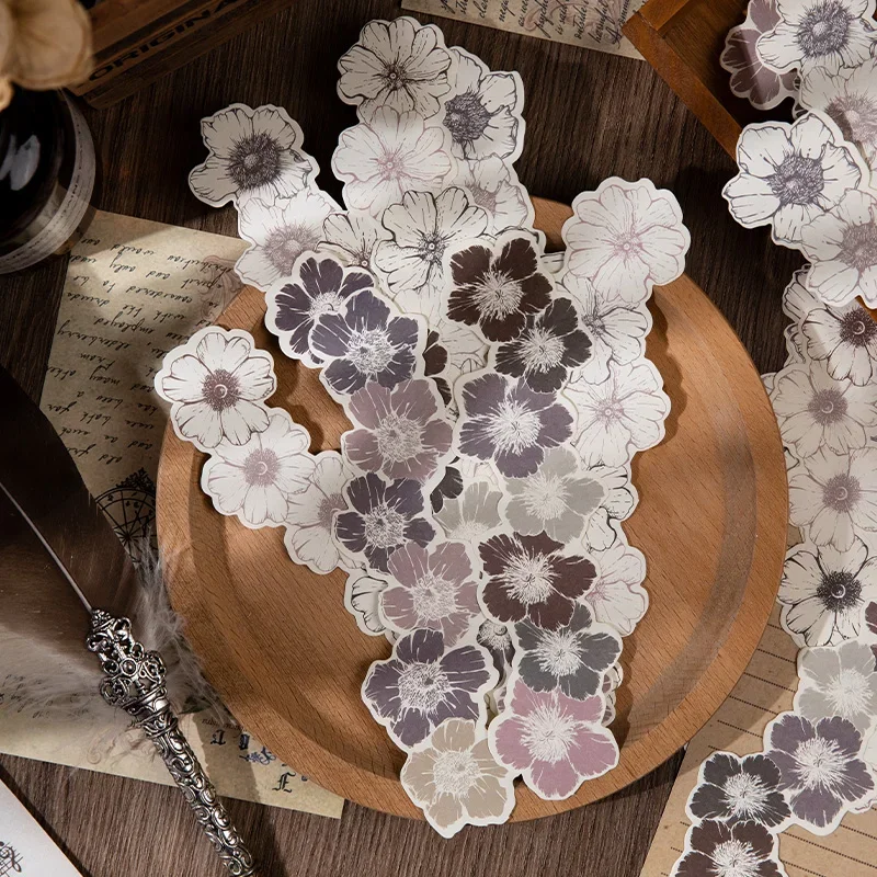 Flower Stream Handmade Scrapbook, Spring Xun Material Book, Lace Series, Writing Board, Handbook Collage, 36 Folhas, 87x225mm