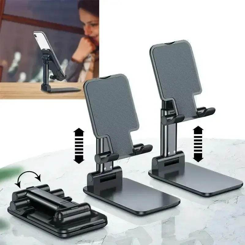 Adjustable Articulated Table Stand For Mobile Phone Tablet Adjust Height Foldable Portable  Sponge Mat Desk Accessories