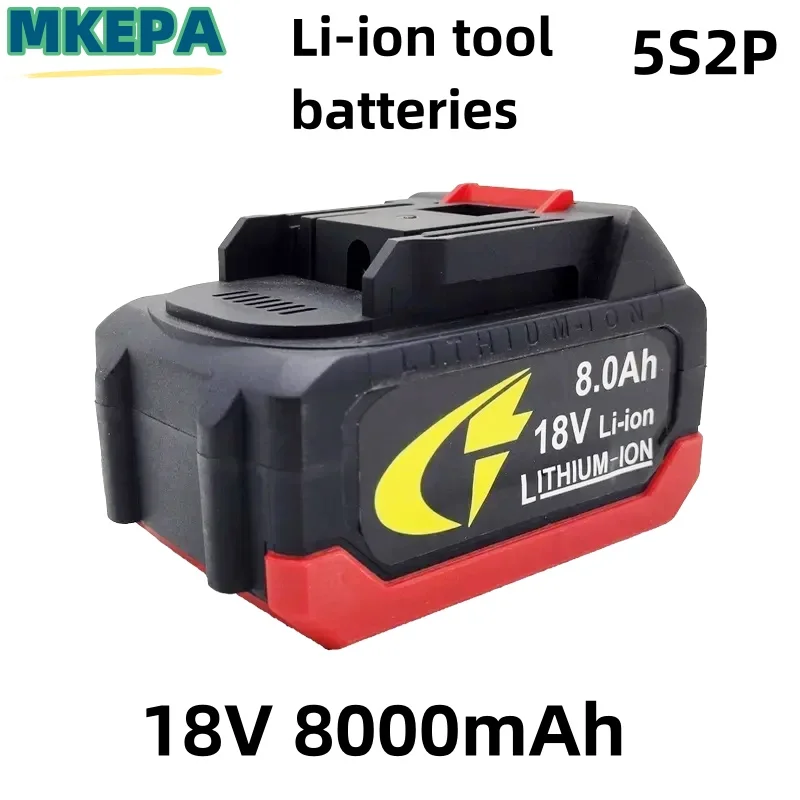 The 5S2P 18V Makita 18650 lithium battery can charge 8000mAh batteries with high current and high discharge. Charger.