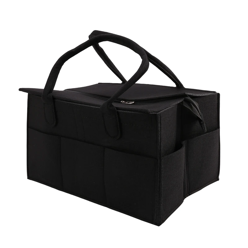 กระเป๋าเก็บของเล่นสำหรับเด็กของขวัญกล่องเล็กเก็บผ้าอ้อมสำหรับเด็กทารกแบบพับได้กระเป๋า/กล่องสำหรับใส่ของระหว่างเดินทางสำหรับเปลี่ยนโต๊ะพร้อมกระเป๋าเก็บของฝาปิด