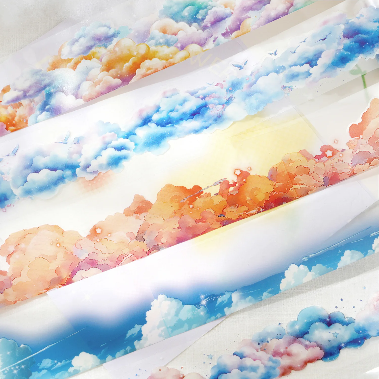 

10pcs DIY Decoration Adhesive Tapes Japanese Muscovitum Washi Tapes Masking Tapes stickers stationery