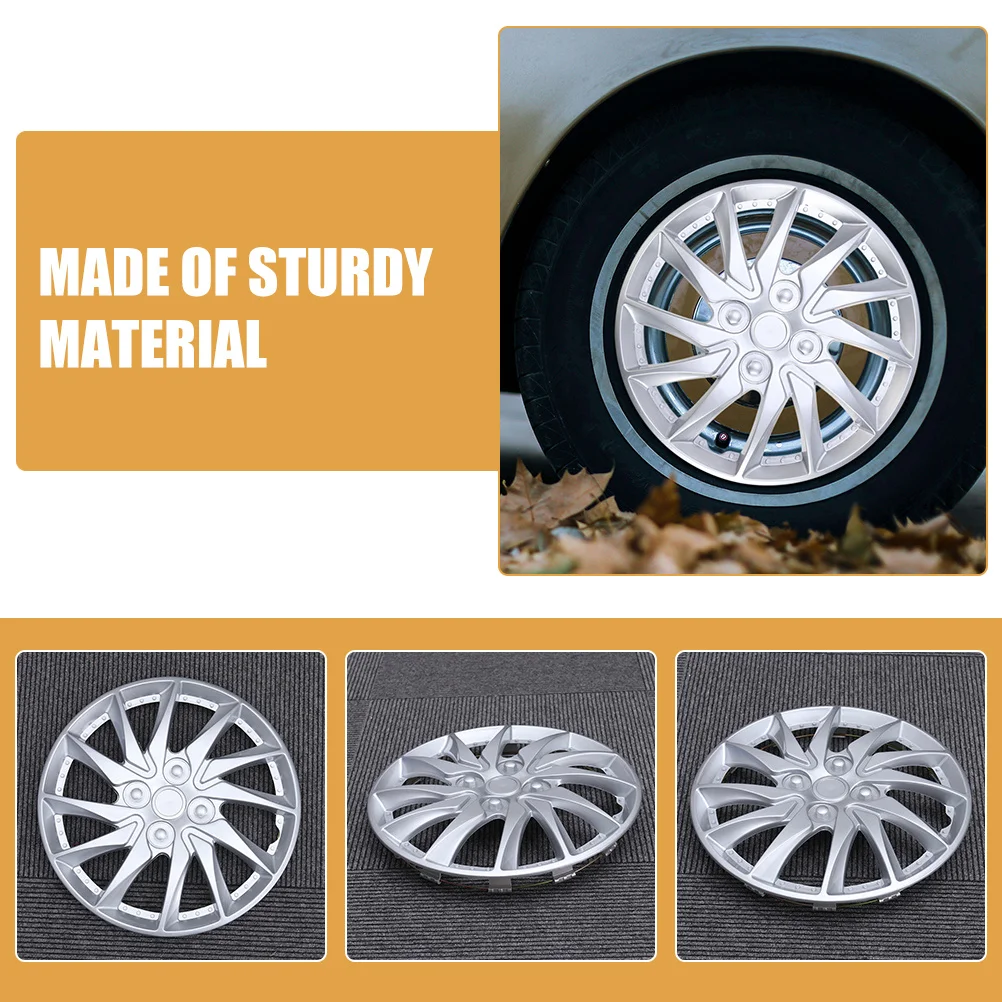 

2Pcs Car Wheel Hub Cover Decorative Lightweight Durable Protective Automotive 14 Inch Hubcaps Wheel Rim Caps Hubcaps for Cars