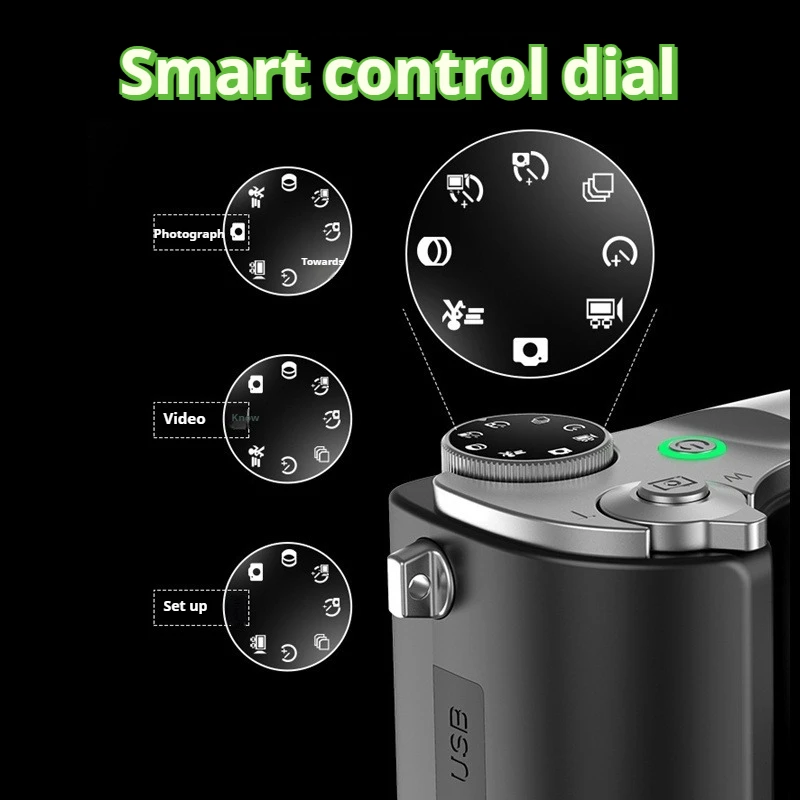 Câmera digital 4K, câmera Vlogging com autofoco de 64 MP, tela LED de 2,8 polegadas, zoom 16x, anti-vibração, ponto YouTube portátil