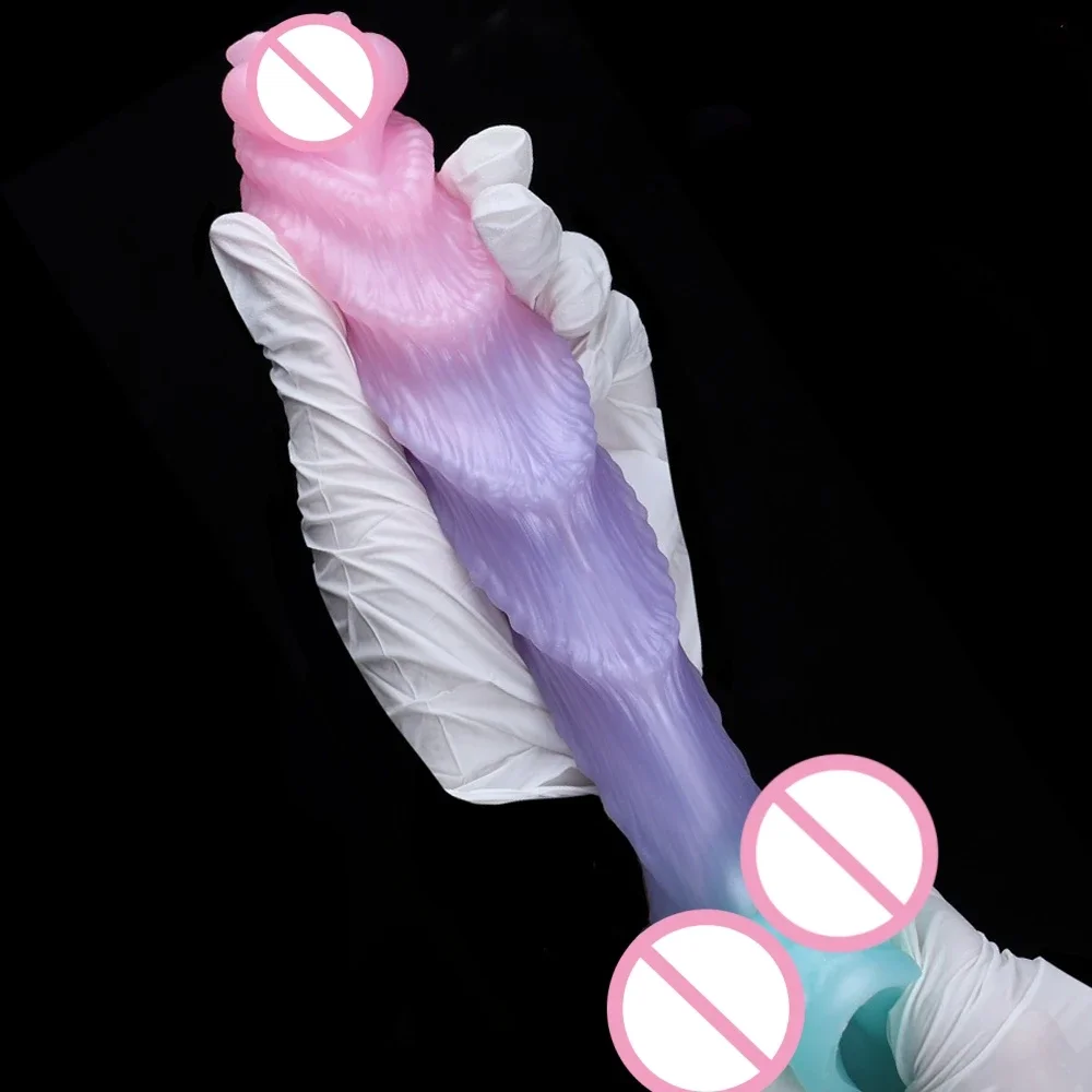 Monster Dildo Penis Alien Anal Plug Adult Sex Toys for Women Strong Suction Cup Soft Silicone Big Dick Buttplug Clit Massage - view 5
