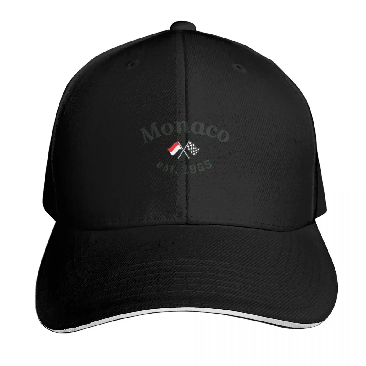 Monaco Racing Track Baseball Cap Strapback Dad Hat Six Panel Structured Crown Sun Protection UPF 50+