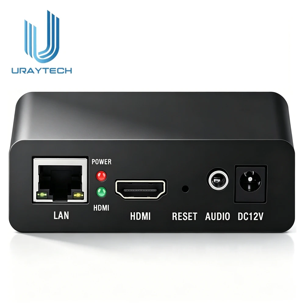 H.265 H.264 USB IP to HDMI Video Streaming Decoder HD IP Camera Decoder for Decoding HTTP RTSP RTMP UDP HLS