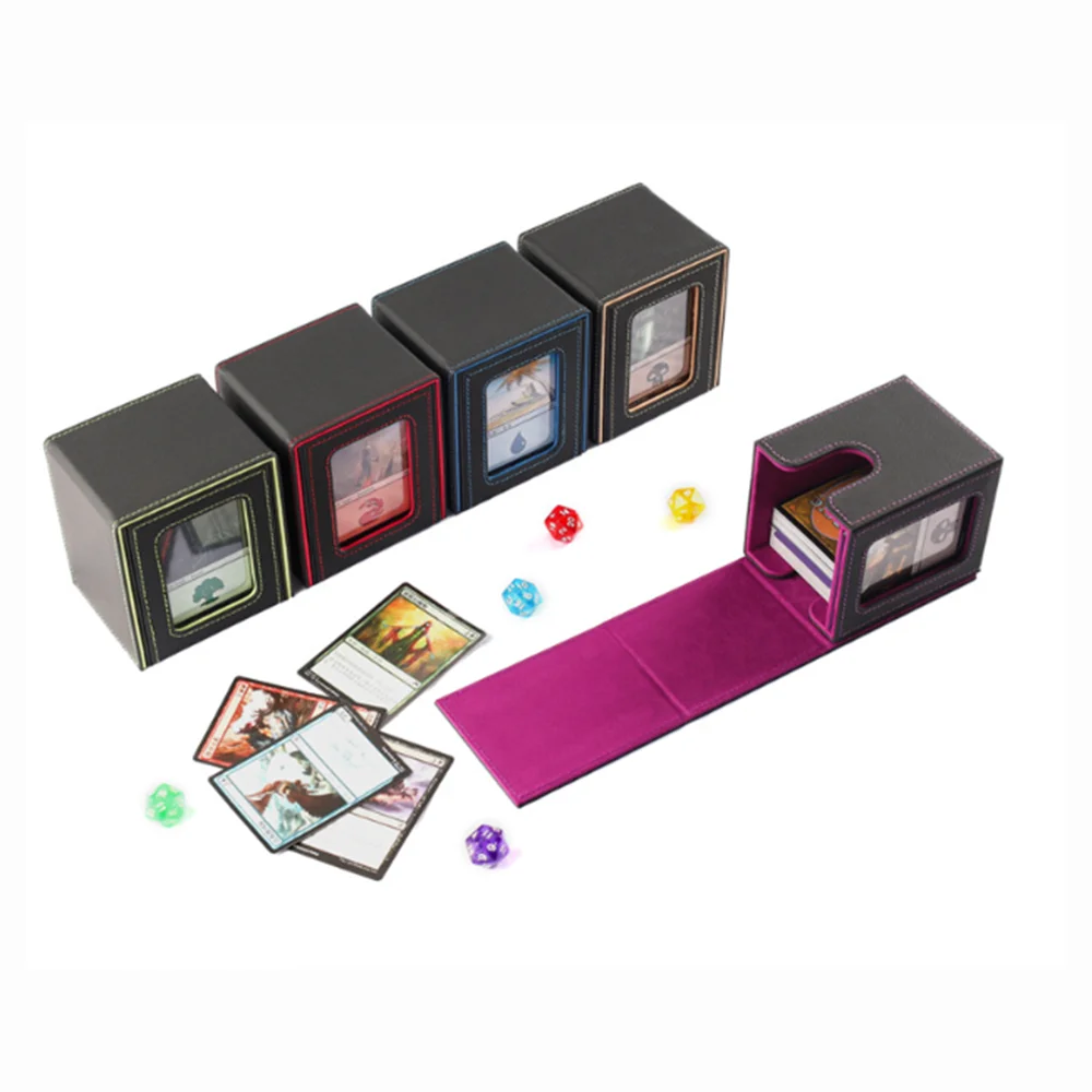 Card Deck Storage Box TCG MTG Board Games Commander Card Carrying Organiser Case Trading 3