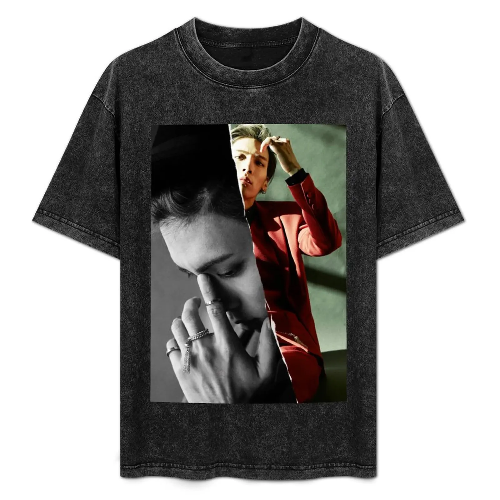 

SHINee JONGHYUN BASE T-Shirt Casual Streetwear Short Sleeve Tee