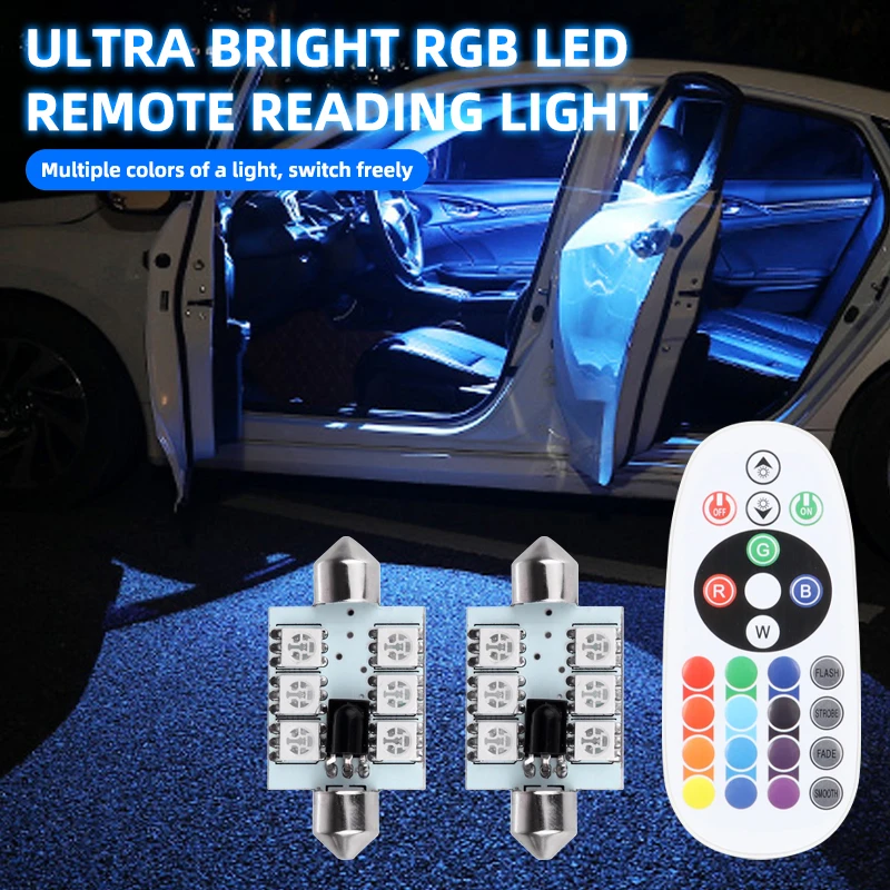 rgb C5W C10W led Festoon 31mm 36mm 39mm 41mm Led interior lights Rgb ambient light Roof lighting reading lights Car signal light