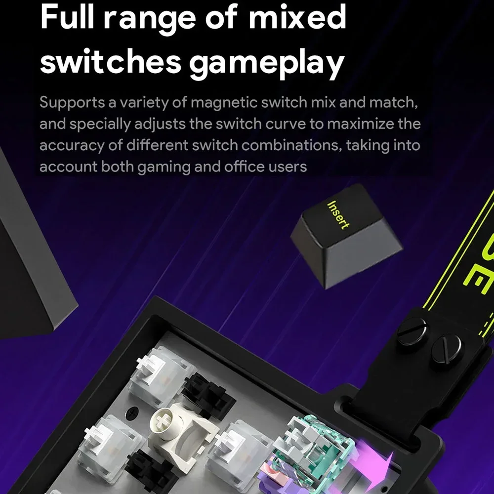 FURYCUBE M68HE Magnetic Keyboard 0.01RT Wired Custom Gamer Keyboard Low Latency Portables 8Khz Polling Rate Gaming Accessories